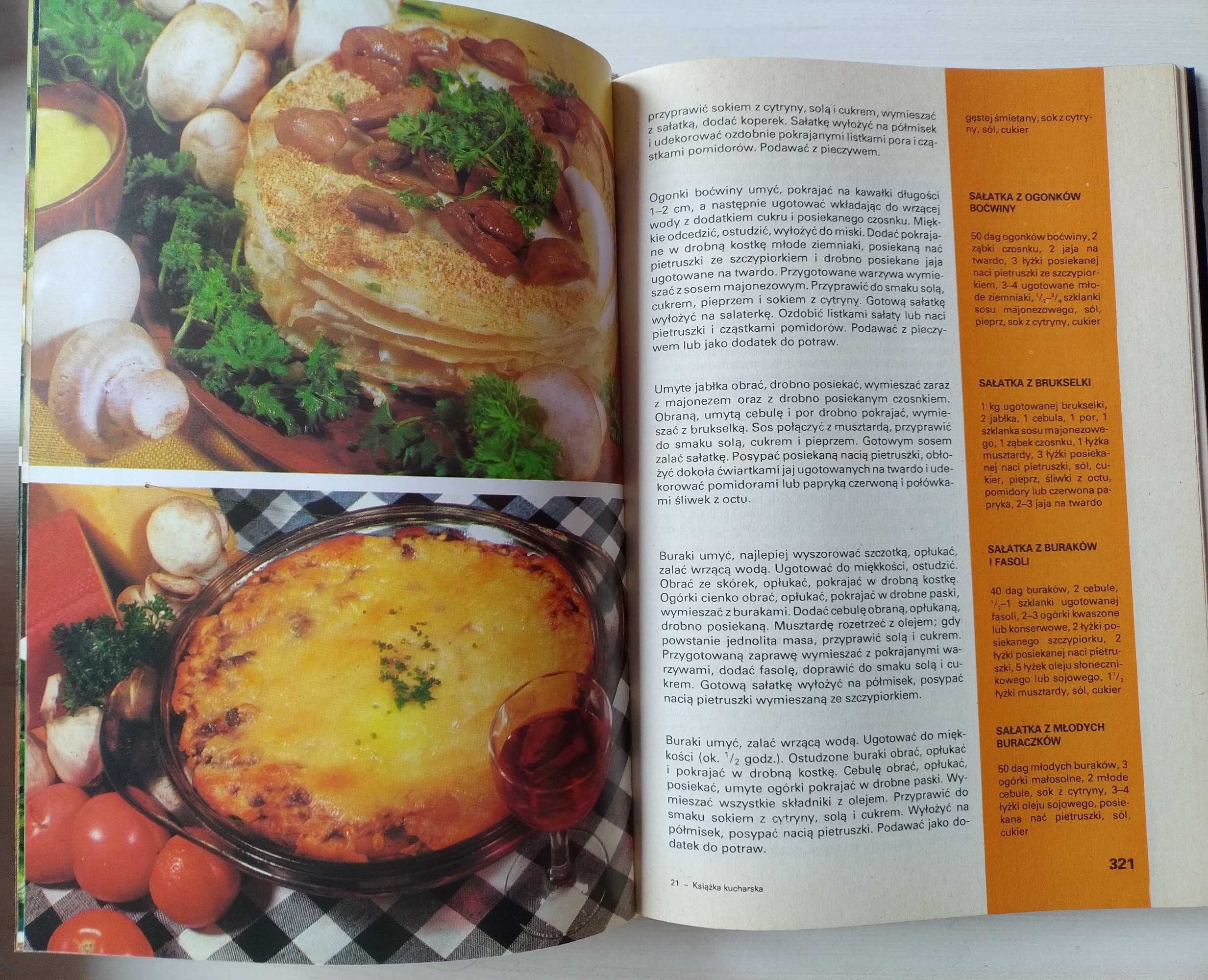 Książka kucharska - Zofia Zawistowska, 1986 rok, dużo przepisów