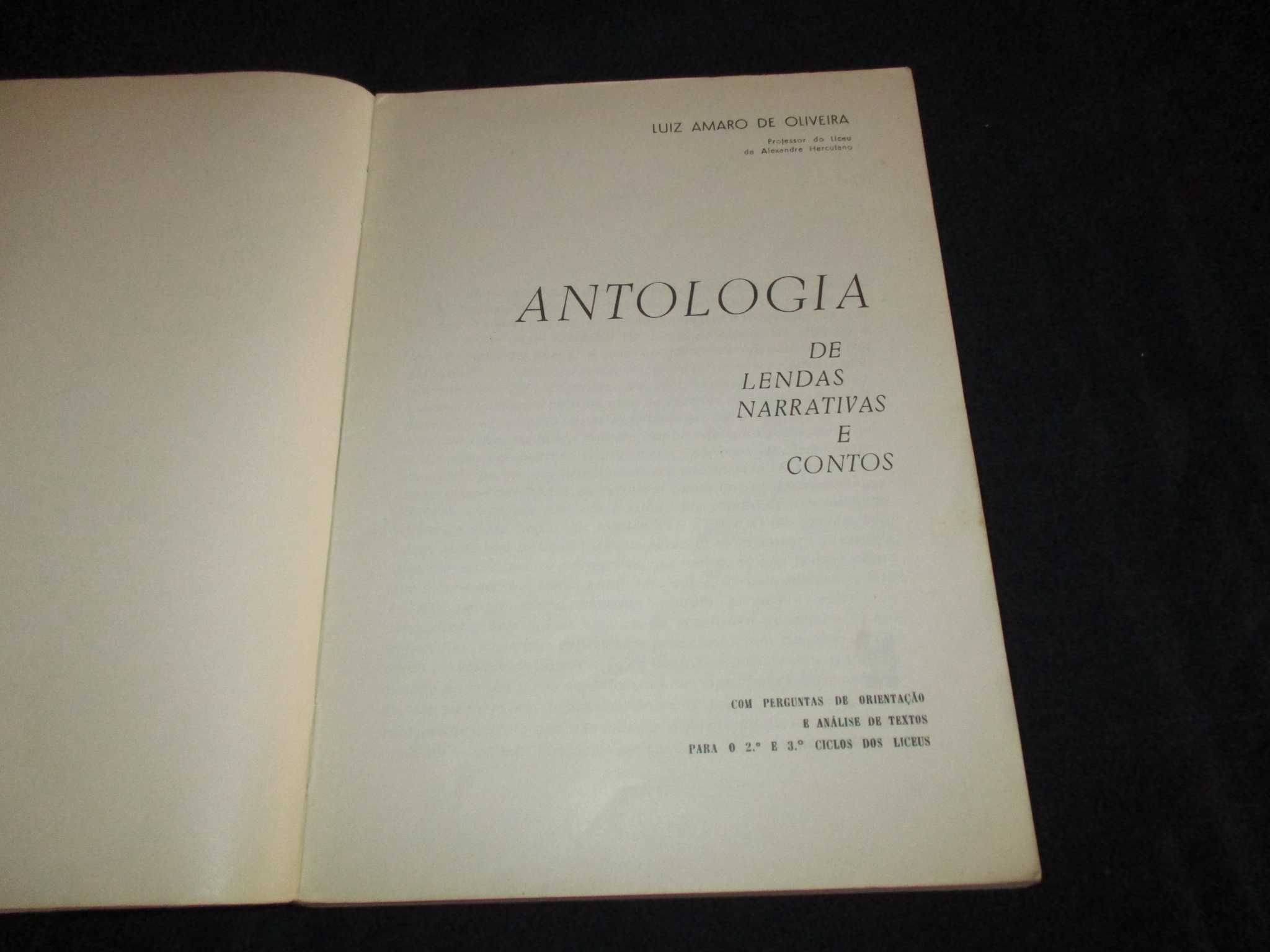 Livro Antologia de Lendas Narrativas e Contos