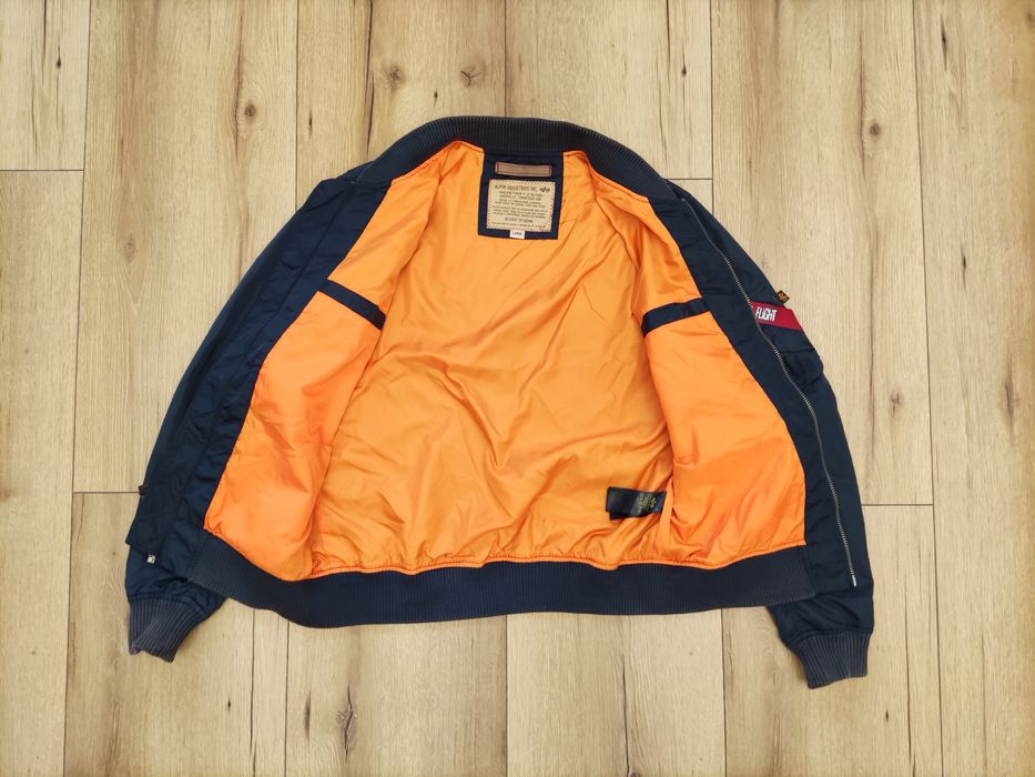 Alpha Industries męska granatowa kurtka bomberka w rozmiarze L