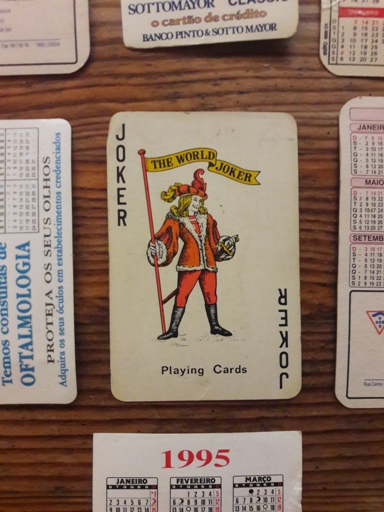 Cartas calendário Joker diversas