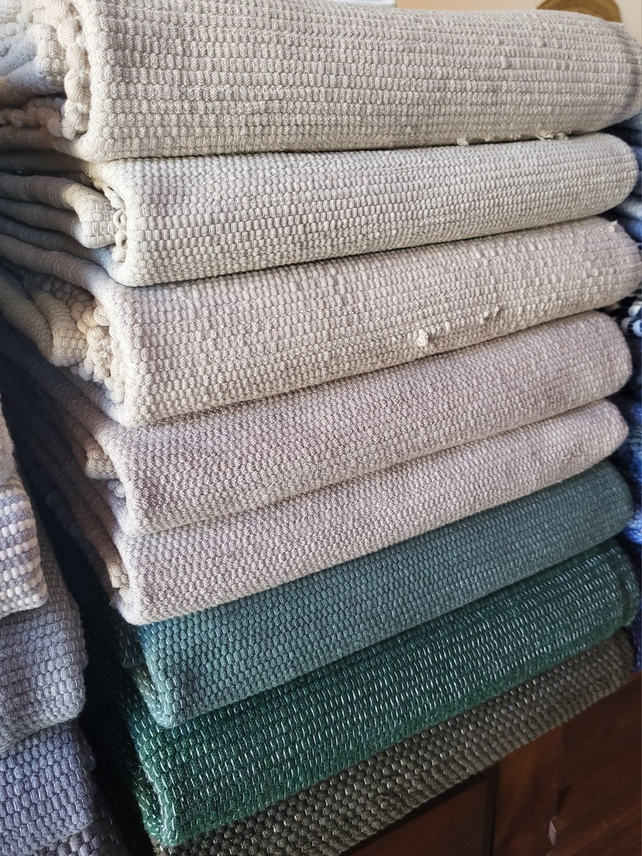 tapetes NOVOS, algodao, artesanal, tear, laváveis