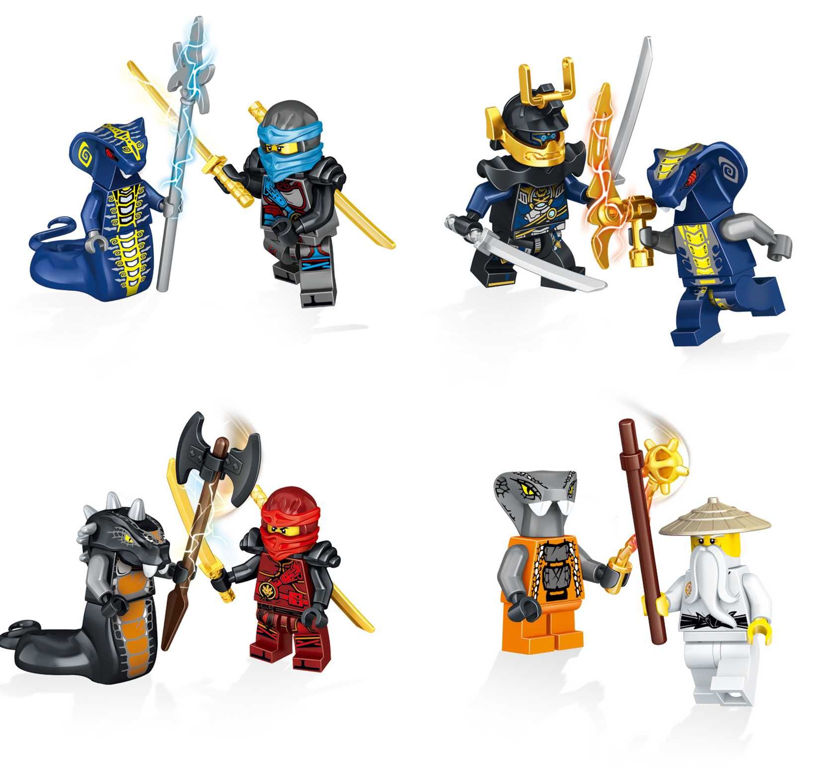 Bonecos minifiguras Ninjago nº62 (compatíveis com Lego)