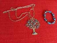 Conjunto Fio árvore vida + pulseira