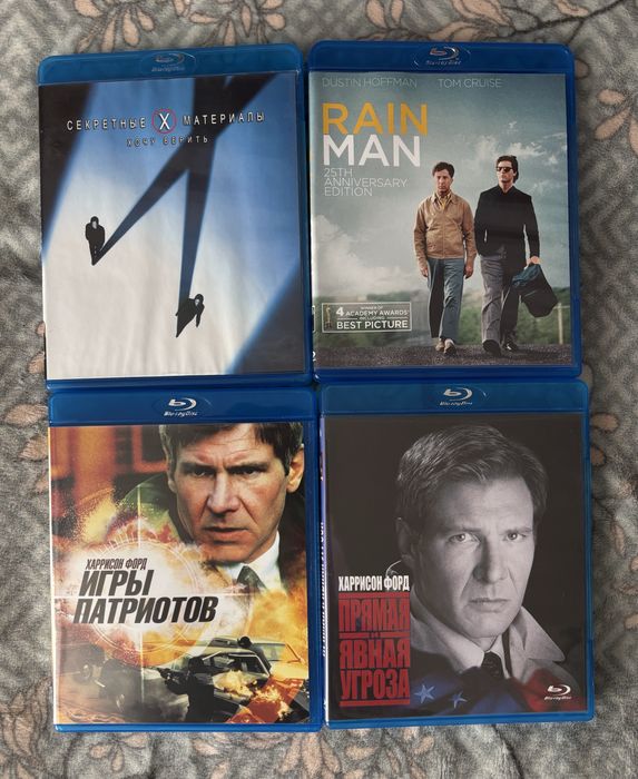 Blu-ray лицензия с переводом (Человек дождя, X-files, Харрисон Форд)