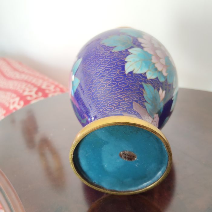 Jarra chinesa cloisonné