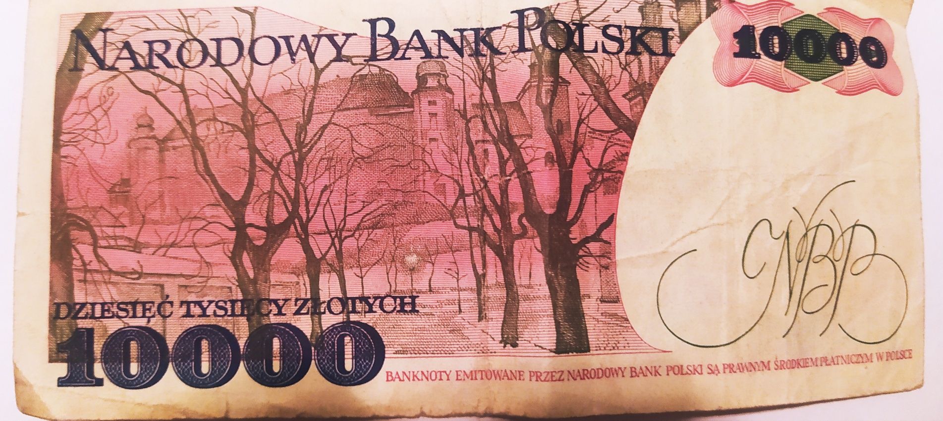 banknot 10000 tysiąc złotych