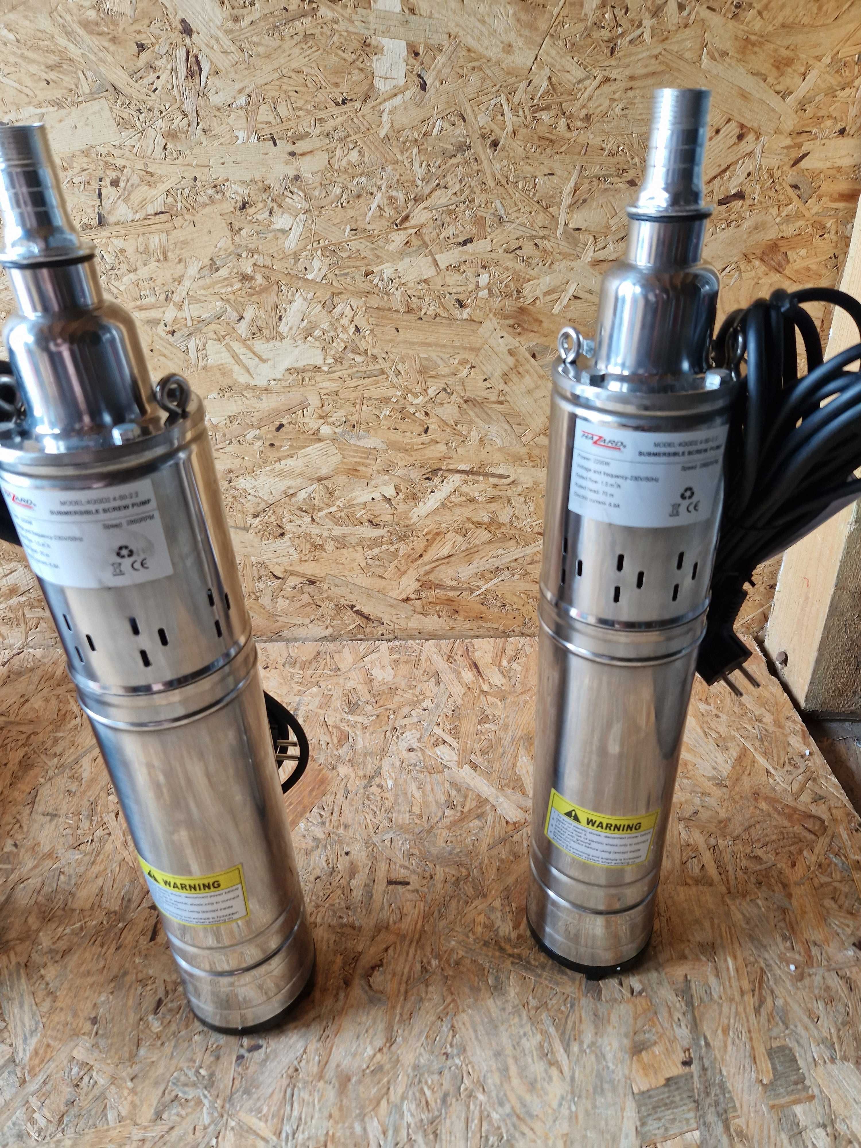 POMPA GŁĘBINOWA ŚRUBOWA 2,2 kw Hazard 60 metrów