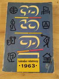 Kalendarz robotniczy 1963 Książka i wiedza