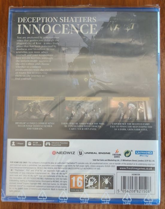 Ігри на PS5. Lies of P + eng поліграфія + rus субтитрии