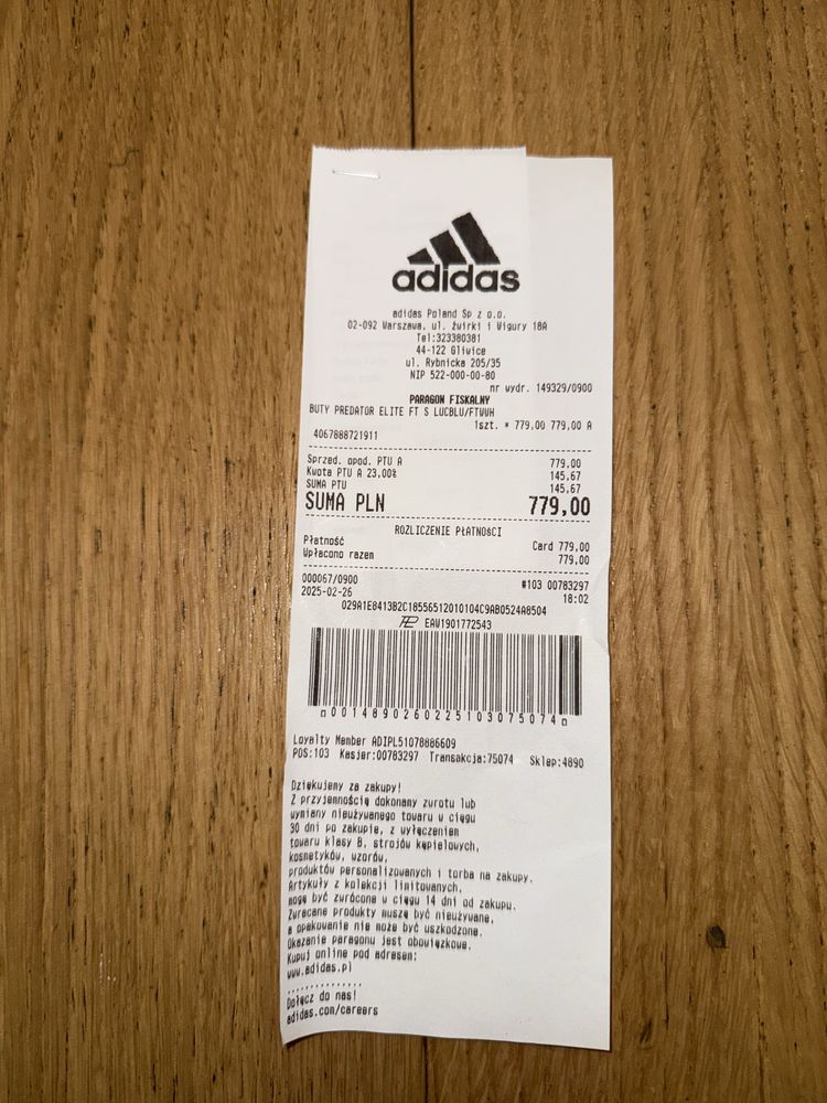 Adidas Predator Elite fold-over tongue SG rozmiar 43 1/3
