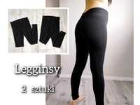 2 sztuki - legginsy getry damskie /  rozmiar S/M