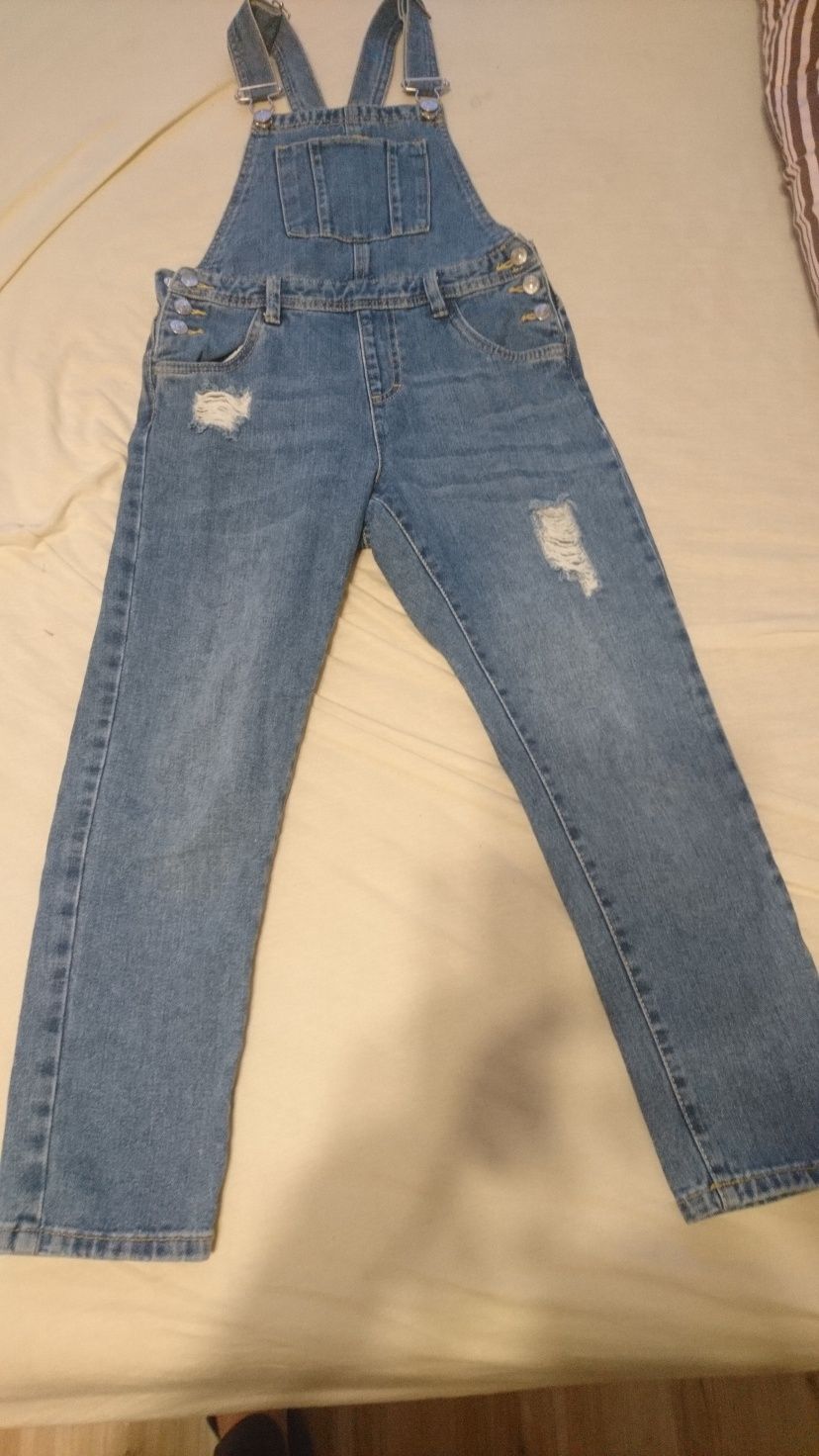 Ogrodniczki jeans 140cm