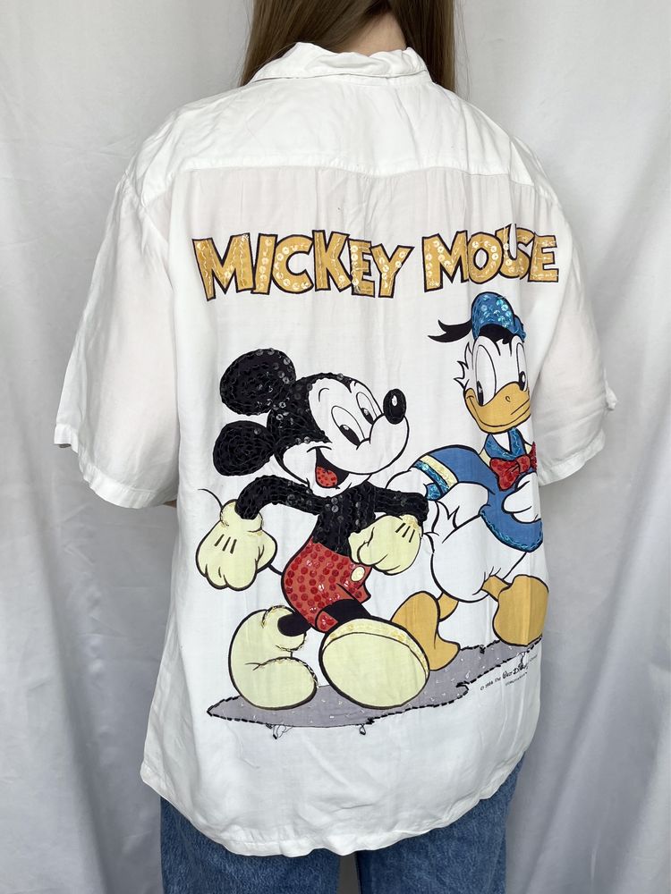 Koszula z krótkim rękawkiem Donald Duck Mickey Mouse M oversize