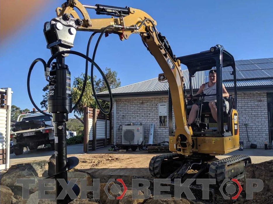 Бурильне обладнання до екскаваторів, фронтальних навантажувачів