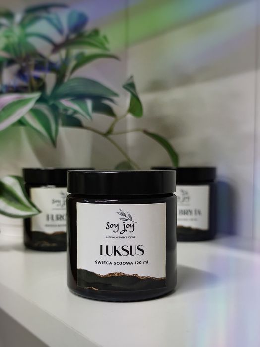 Świeca sojowa zapachowa Luksus - słoik 120 ml