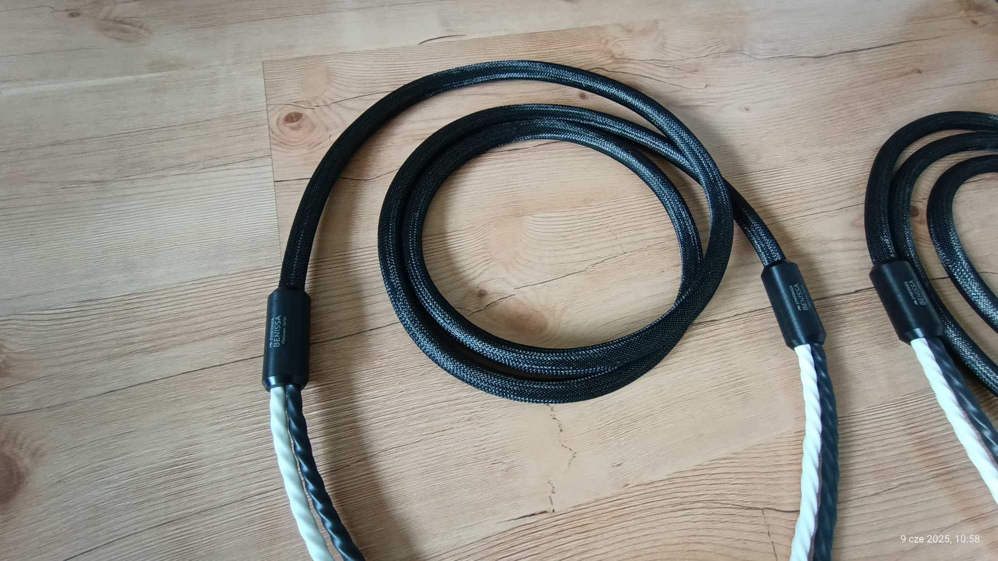 Kable głośnikowe   długość     2,5 m  banan/banan