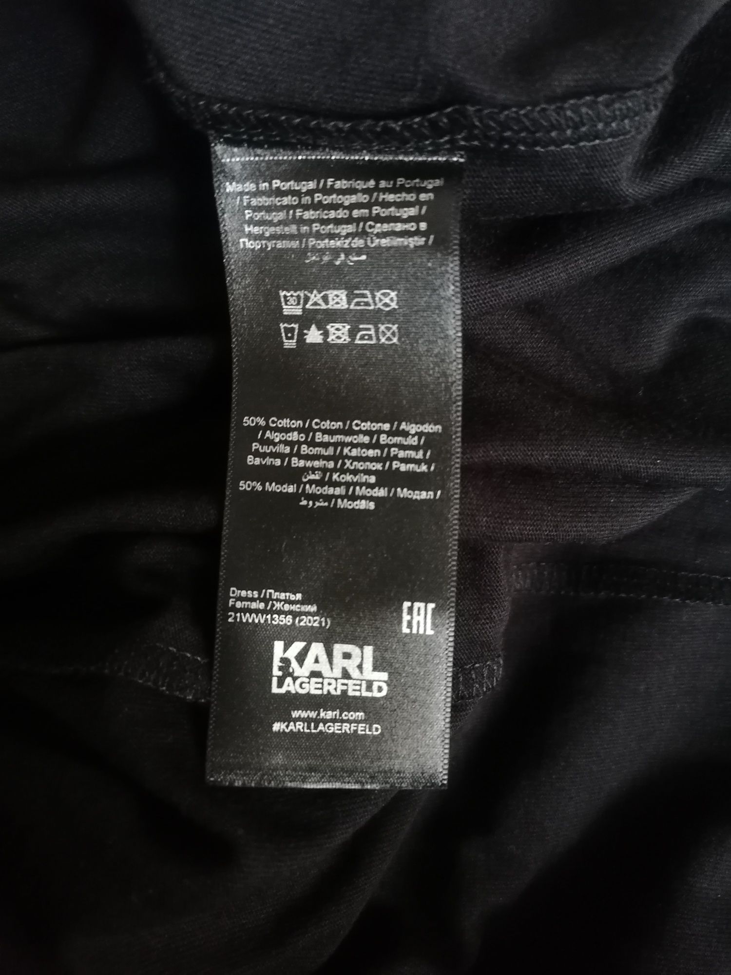 Nowa sukienka Karl Lagerfeld logowana midi mini