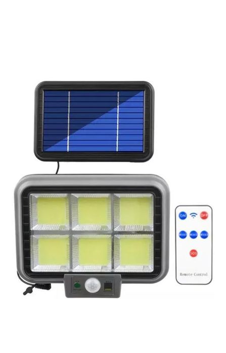 Duży halogen solarny , czujnik ruchu i zmierzchu