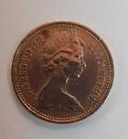 Moeda antiga Half Penny 1971