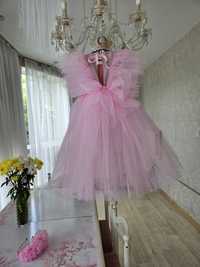 Платье на девочку БАРБИ пышное нежно розовый на выпускной