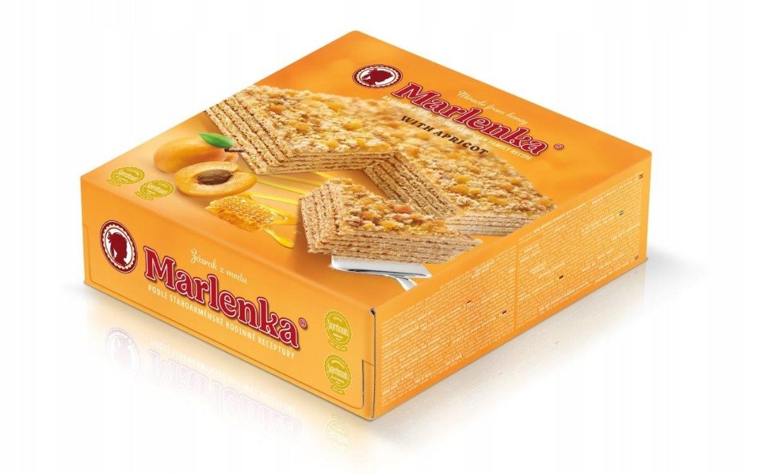 Marlenka tort morelowy oryginalny 800g