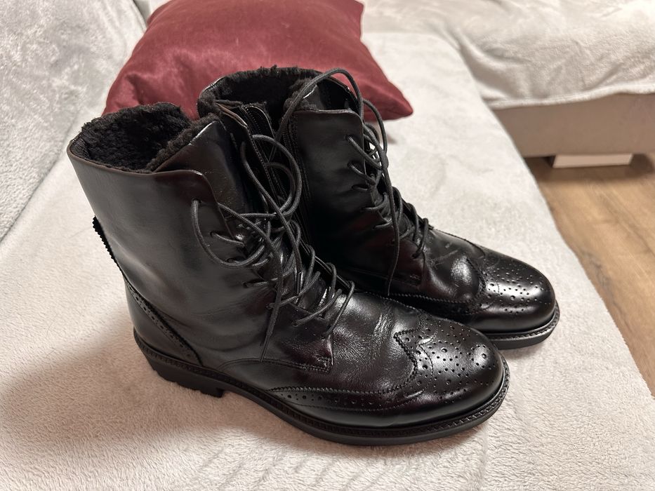 Зимові стильні черевики ECCO великий розмір