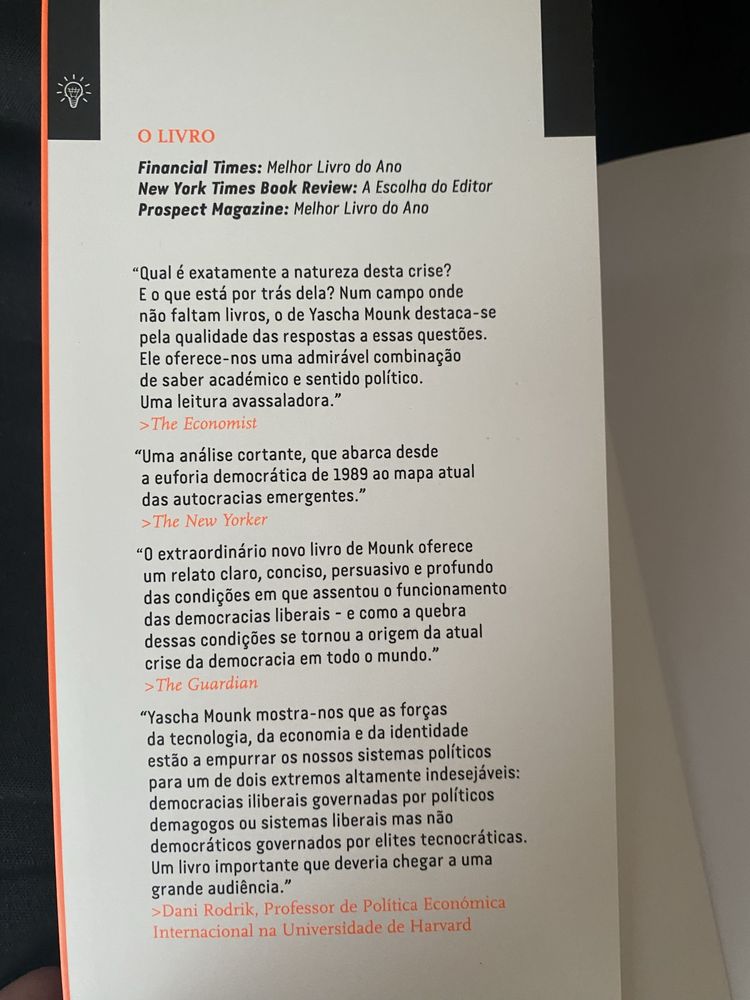 Livro “Povo Vs. Democracia” - Yascha Mounk