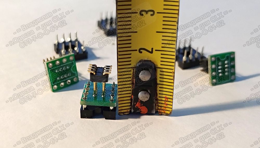 DIP8 to SOIC8 SO8 переходник с кроваткой для ОУ в ЦАП(DAC), саундкарту