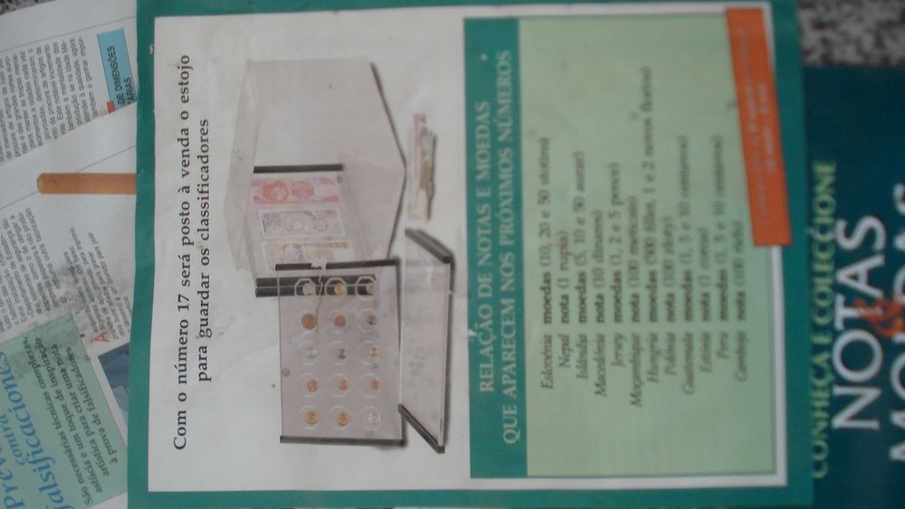 Conjunto notas e moedas Planeta Agostoni