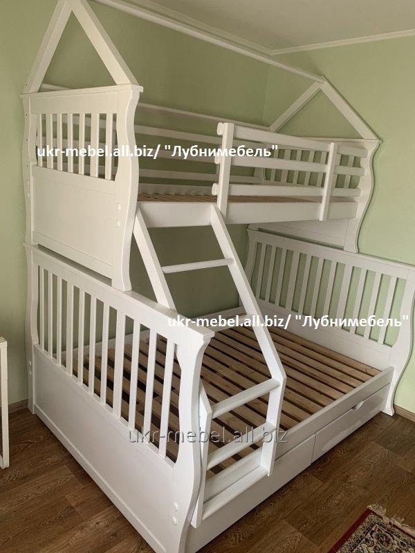 Двоярусне дерев'яне ліжко Джонатан-дім (кровать двухъярусная