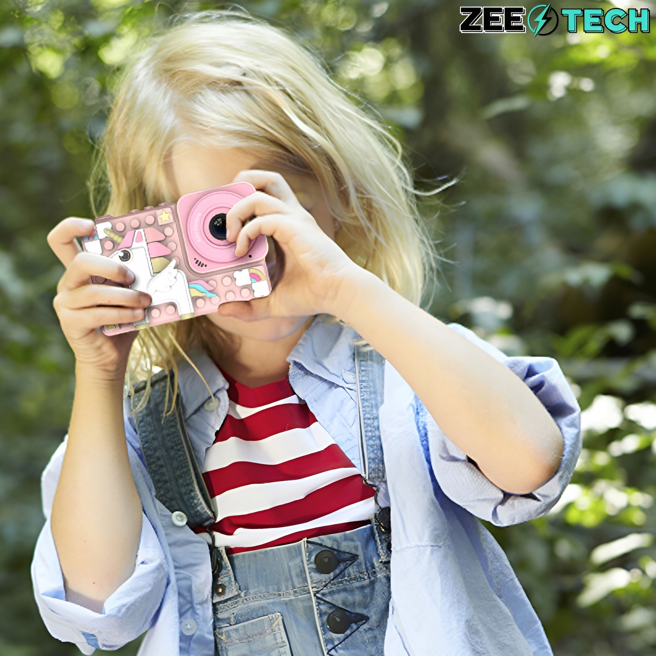Aparat Fotograficzny Cyfrowy Dla Dzieci 40Mpx Kamera Selfie+Karta 32Gb