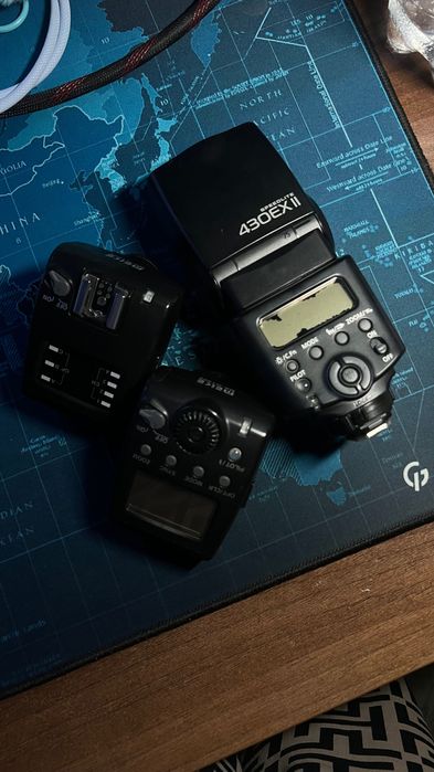Спалах Canon 430ex ii + синхронізатор meike GT600 ttl