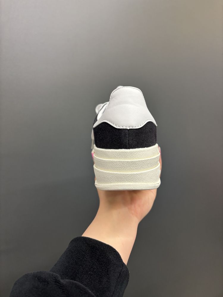 Кросівки Adidas Gazzelle Bold Black White Газелі чорні