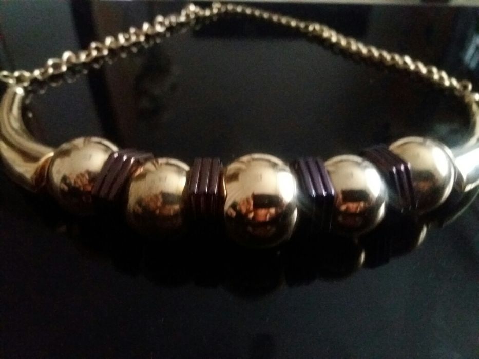 Naszyjnik w kolorze złoto brązowym