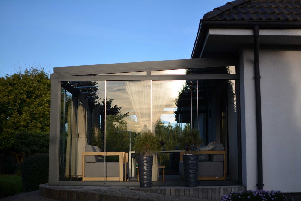 ++ Aluminiowe Zadaszenia Tarasów, Szklane ściany Super Jakość ++