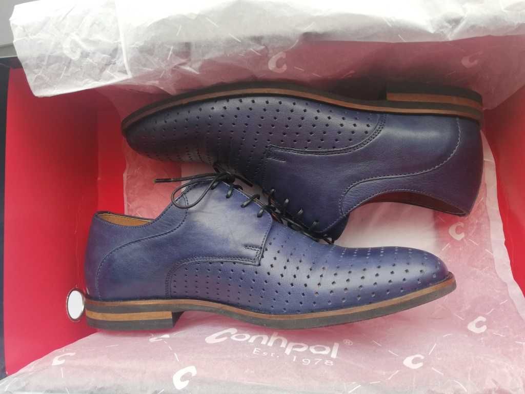 CONHPOL buty półbuty chłopięce męskie CE3963-01 DERBY 25 cm 37