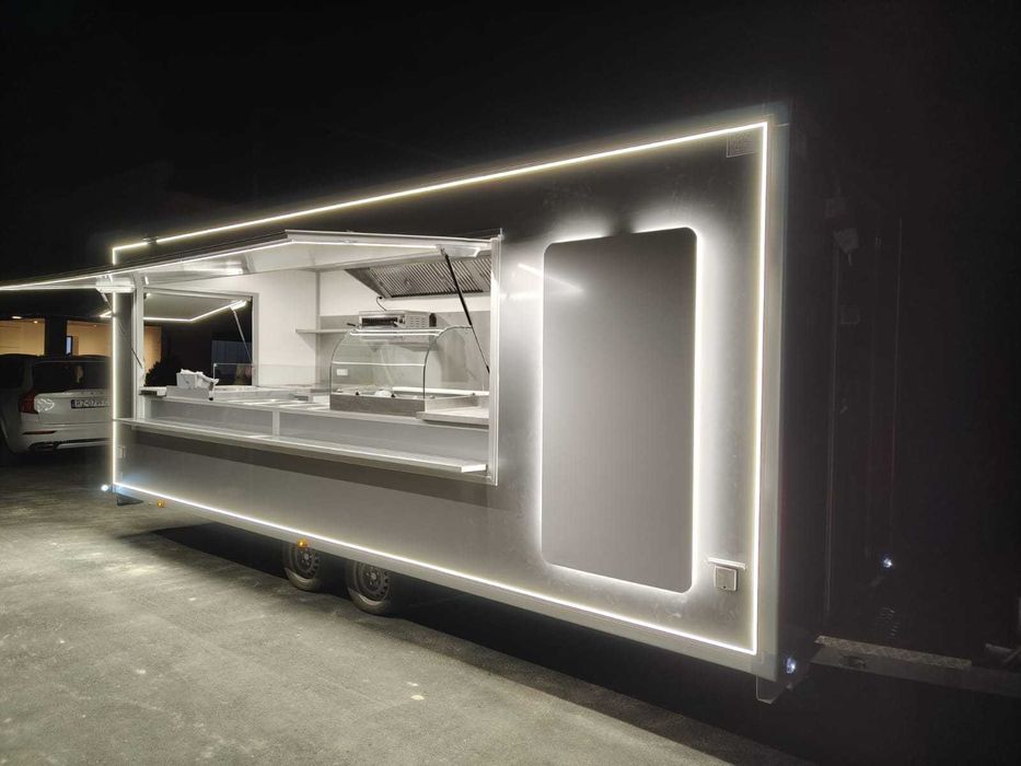 Przyczepa gastronomiczna kebab grill kuchnia indyjska 6,2x2,3m