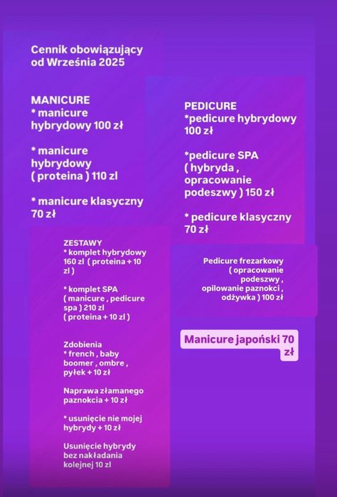 Manicure pedicure mokotów