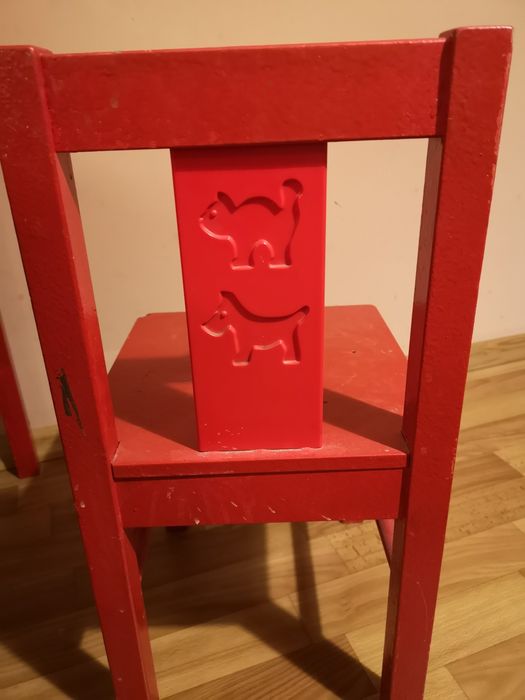 Детский стол, стулья, Ikea Kritter, дитячий стілець