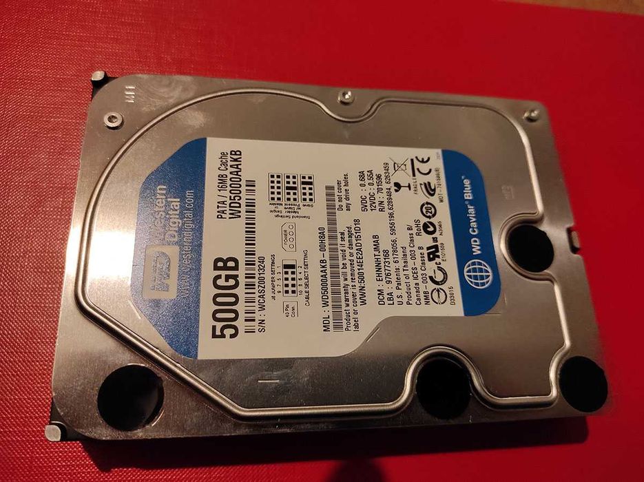 Dysk twardy Western Digital  3,5'' 500GB WD Caviar Blue PATA ATA IDE