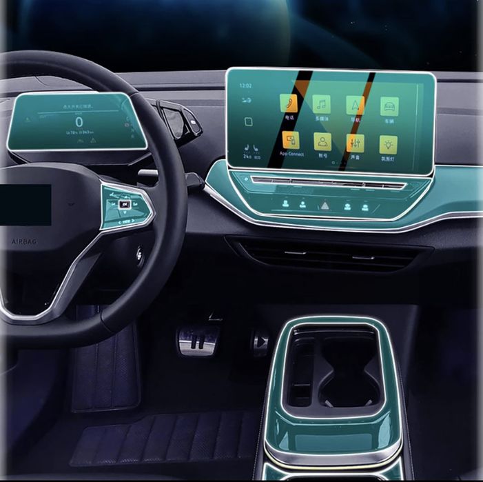 Комплект защитных пленок в салон для Volkswagen ID4 ID6 X CROZZ пленка