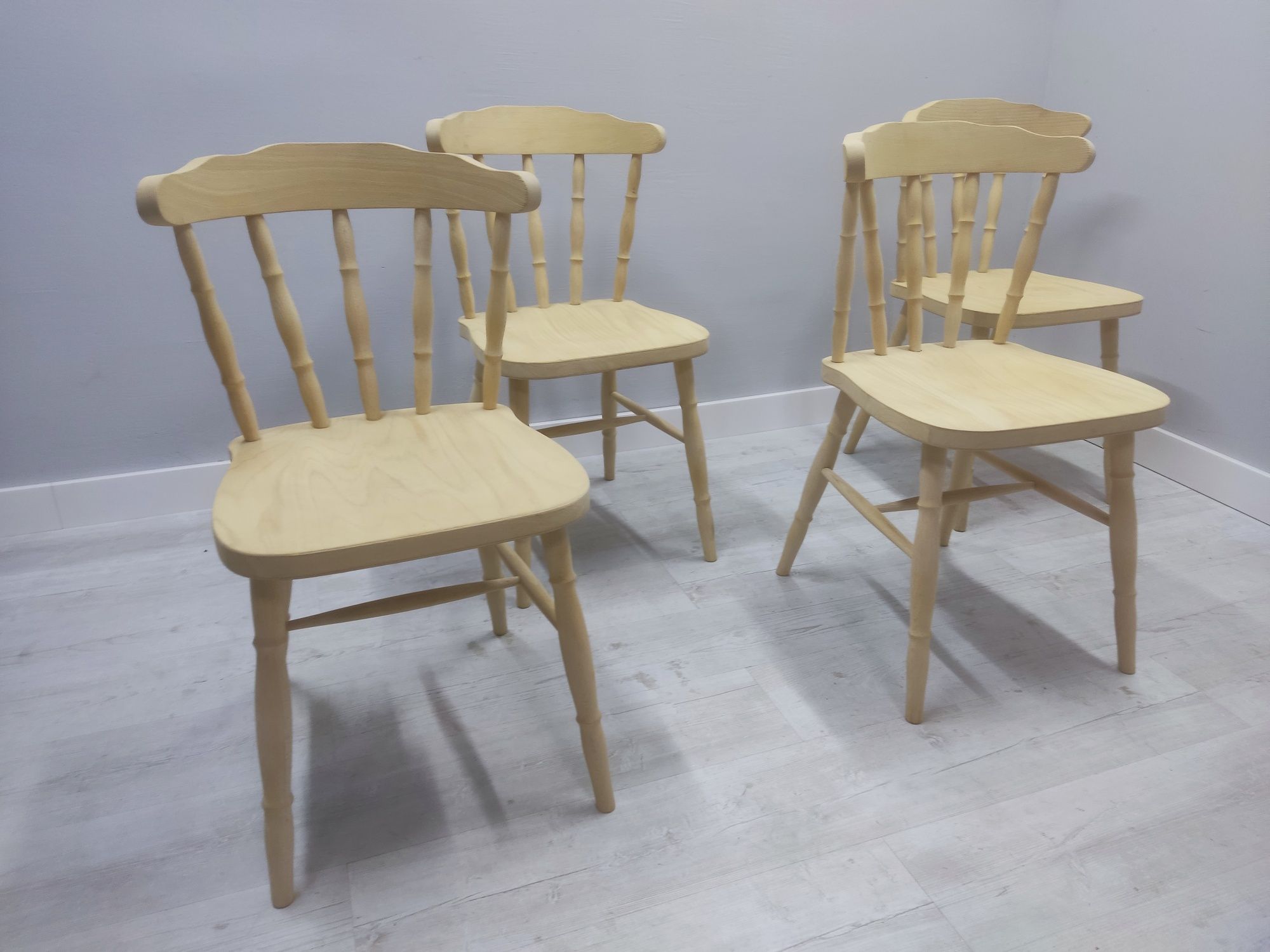 Krzesła gięte drewniane patyczak szlifowane do lakierowania 70szt