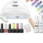 Duży Zestaw Do Manicure Do Hybryd Lampa LED + Gratisy! Wiele Kolorów