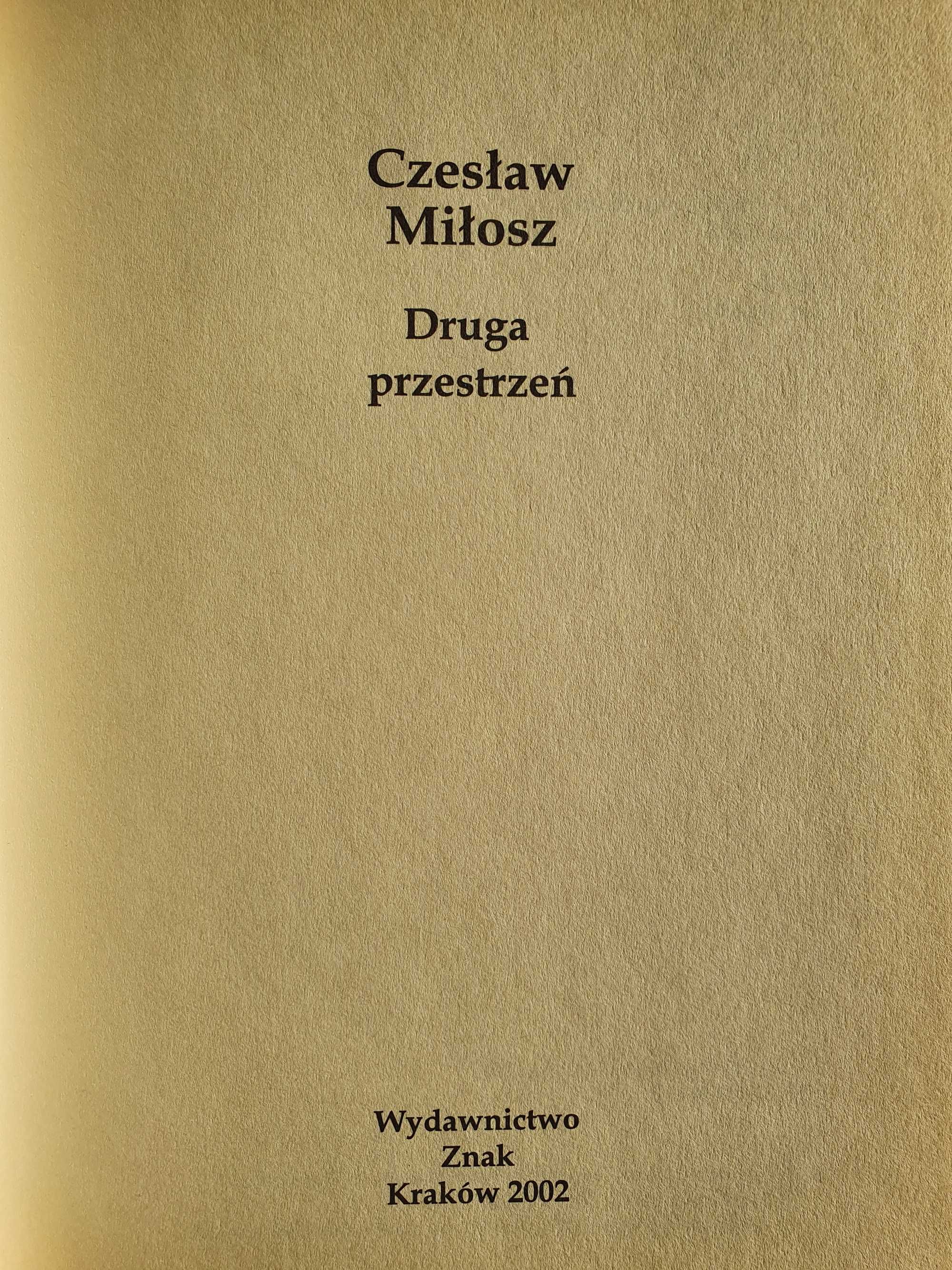 "Druga Przestrzeń" Czesław Miłosz