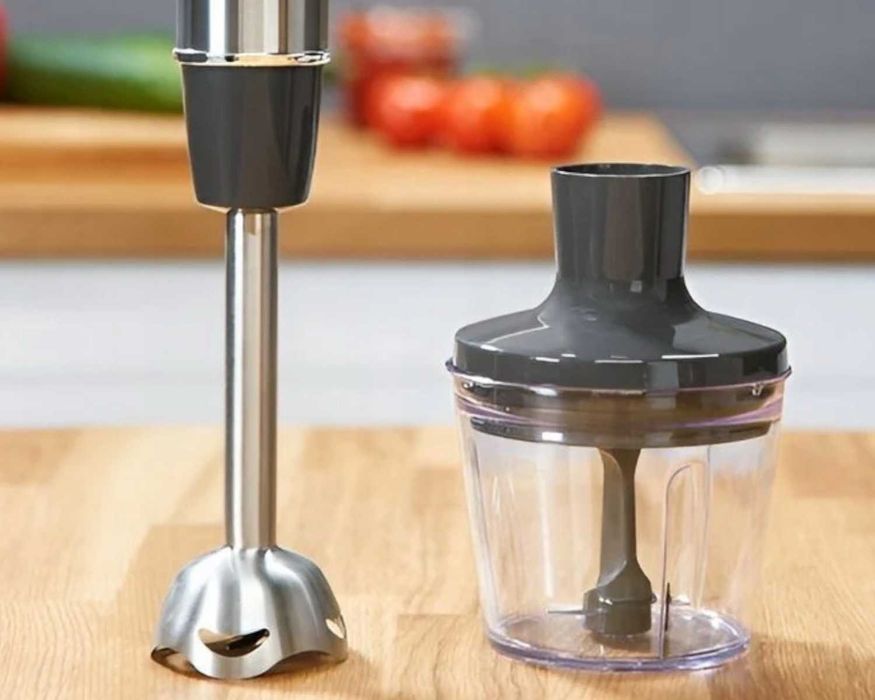 TEFAL Quickchef Blender Ręczny 1000W + Rozdrabniacz + Pojemnik MOCNY