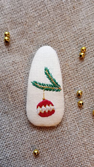 Haftowana biżuteria - ręcznie robione spinki (pyki) do włosów handmade