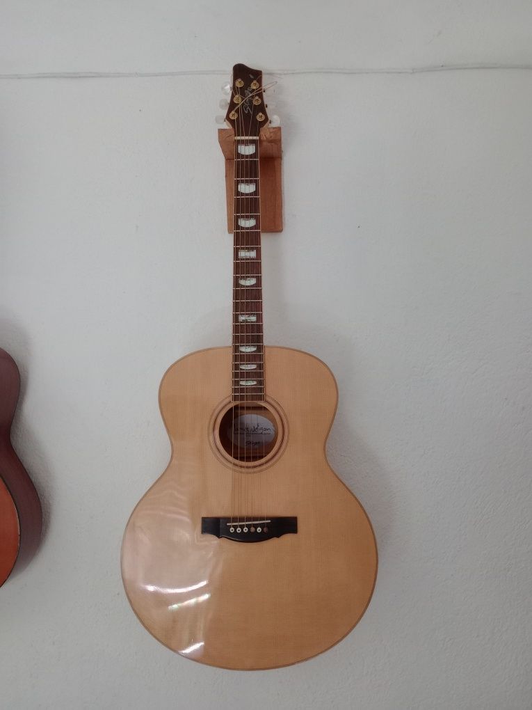 Guitarra acústica jumbo cordas de aço