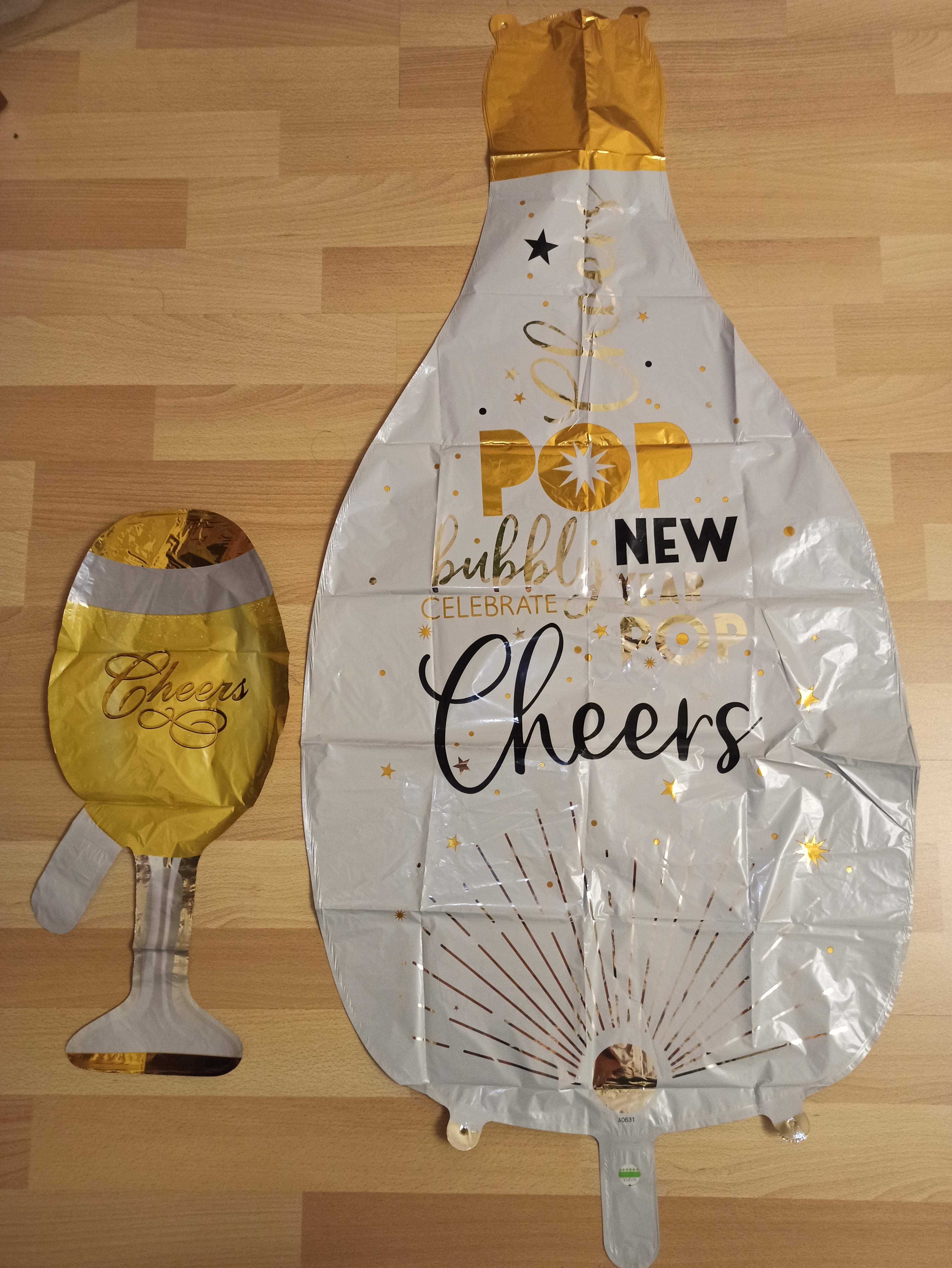 Огромный воздушный шар Бутылка шампанского Фужер Бриллиантовое кольцо
