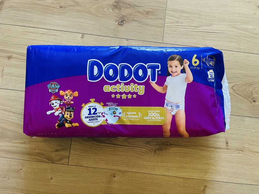 Fraldas Dodot tamanho 6