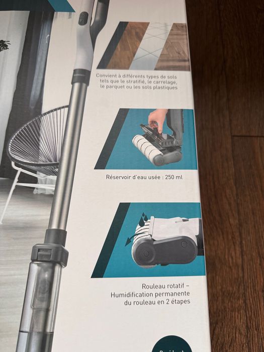 Bezprzewodowy MOP MYJĄCY SUSZĄCY 2w1